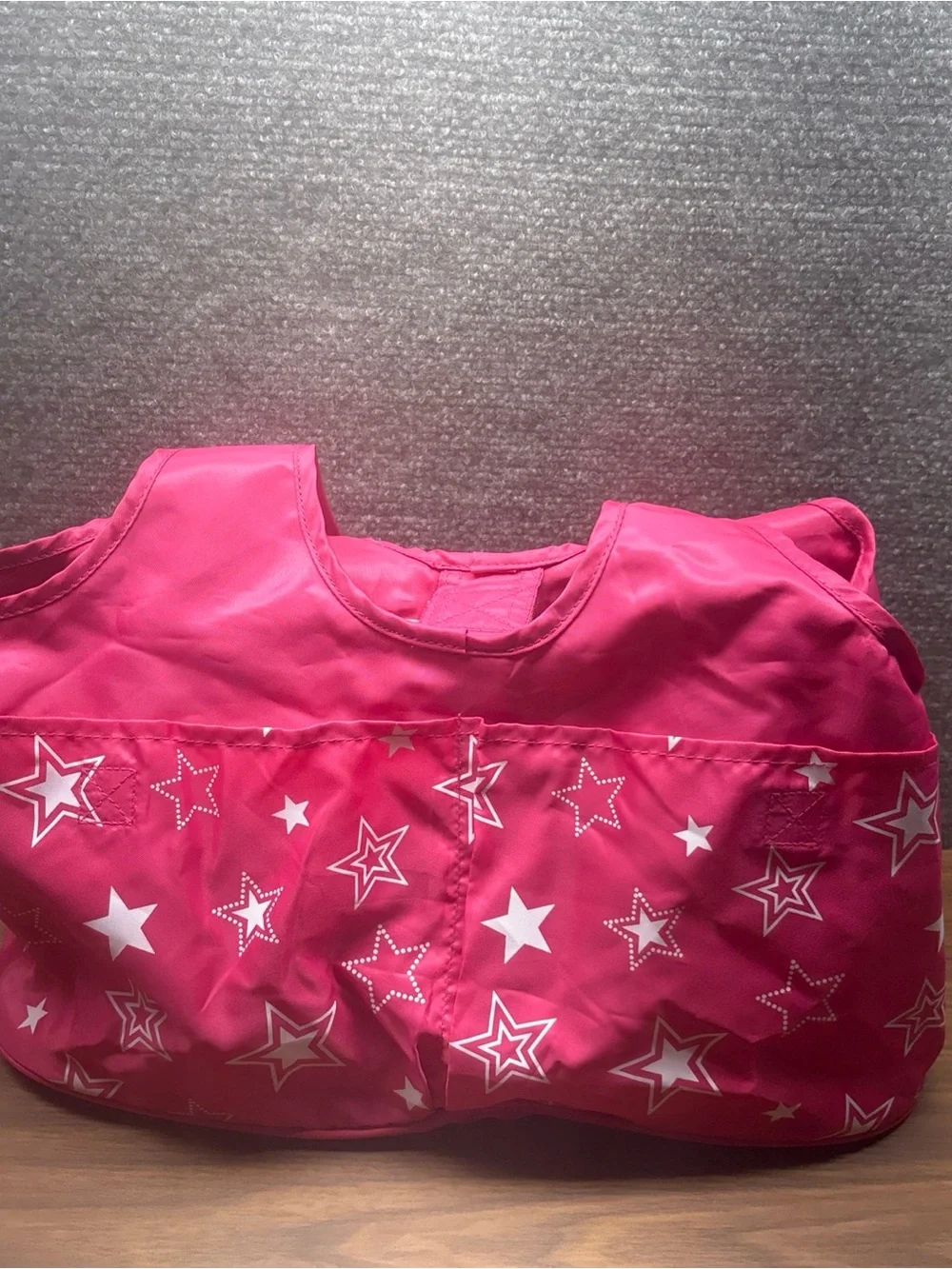 American Girl Pink Star Pattern Bib
